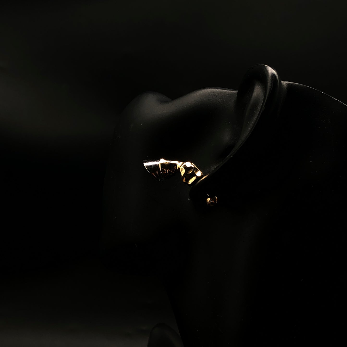 Burberry Gold Tone Stud Earrings Copper
