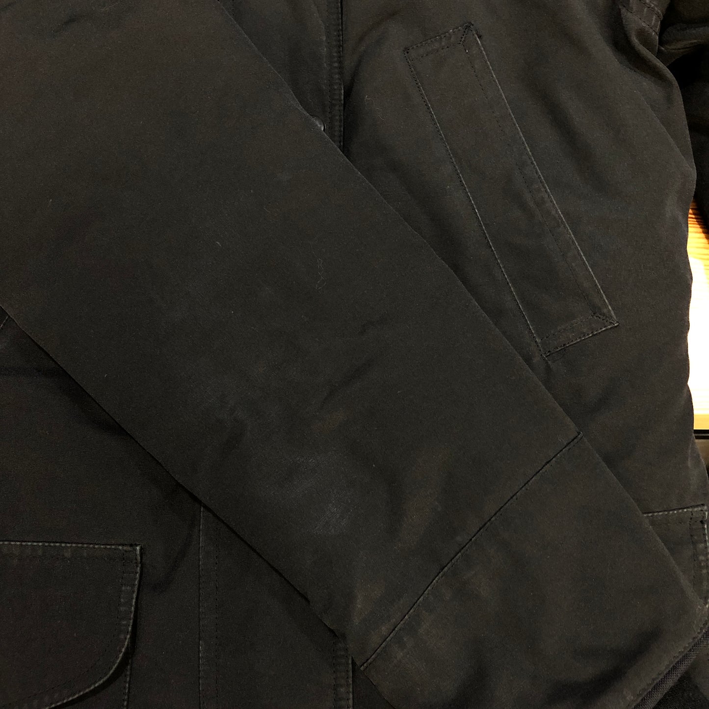 Canada Goose Black Mid-Length Fur Hood Parka Size S