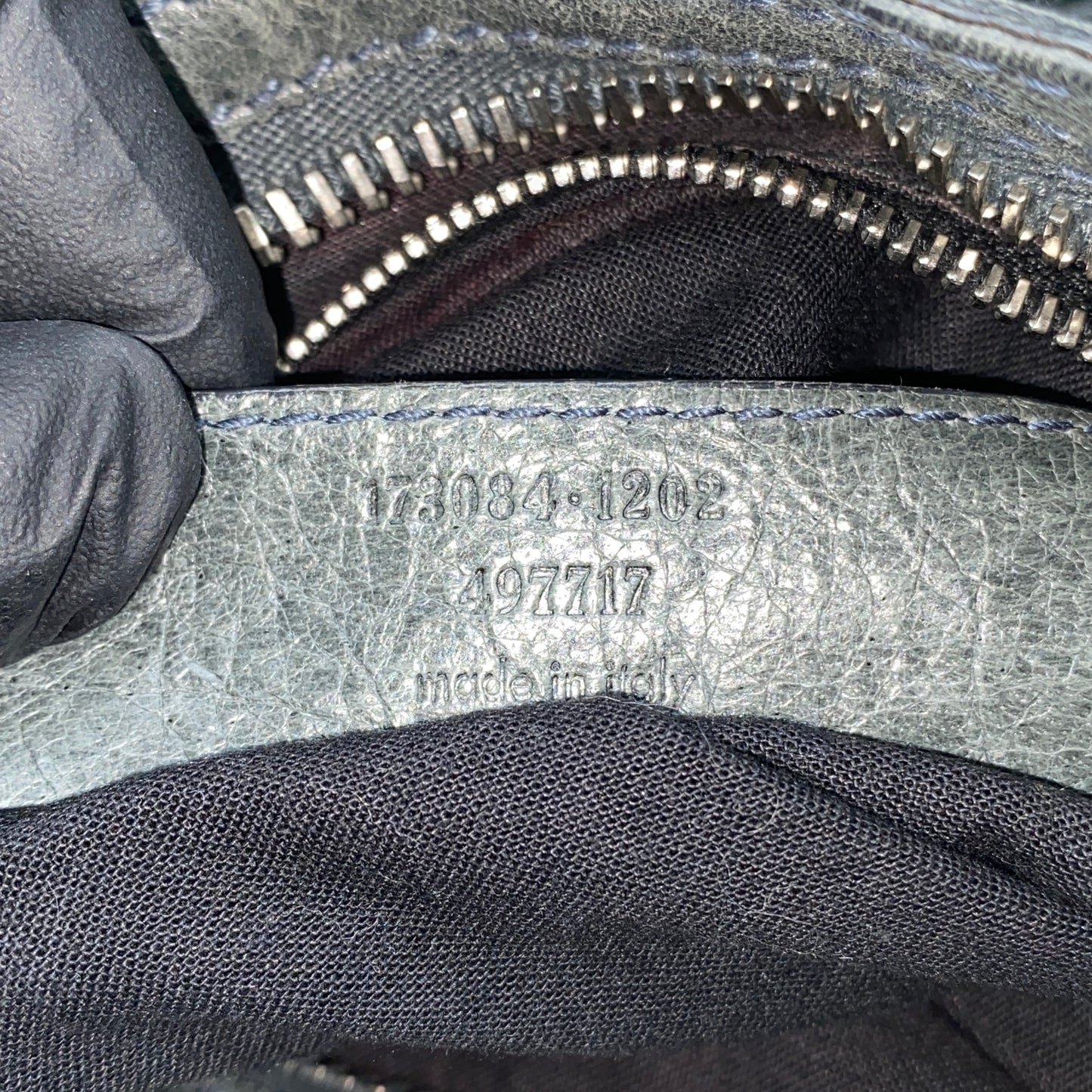 Balenciaga Grey Classic City Handbag Silver‑Tone Metal Hardware