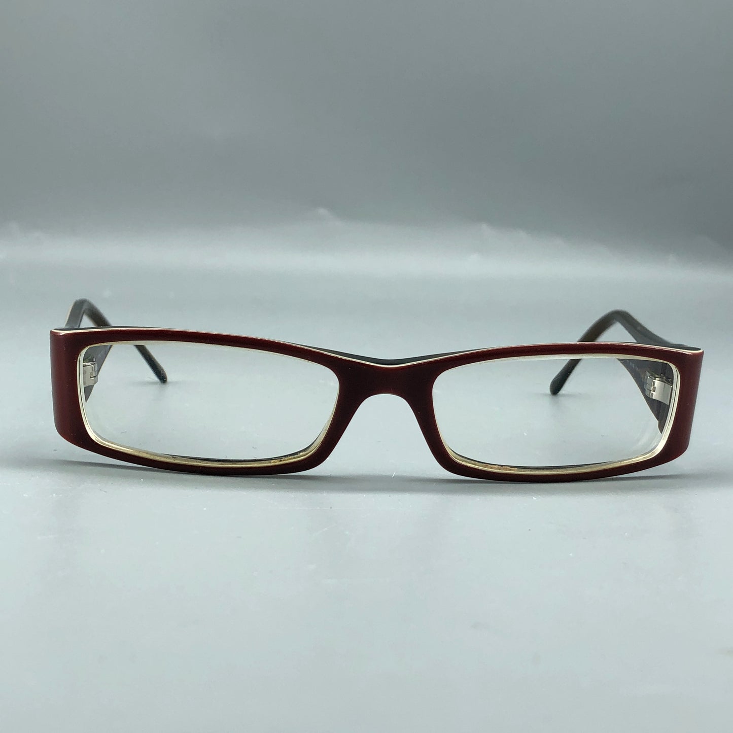 Miu Miu Dark Red Rectangular Eyeglasses Frame 130mm