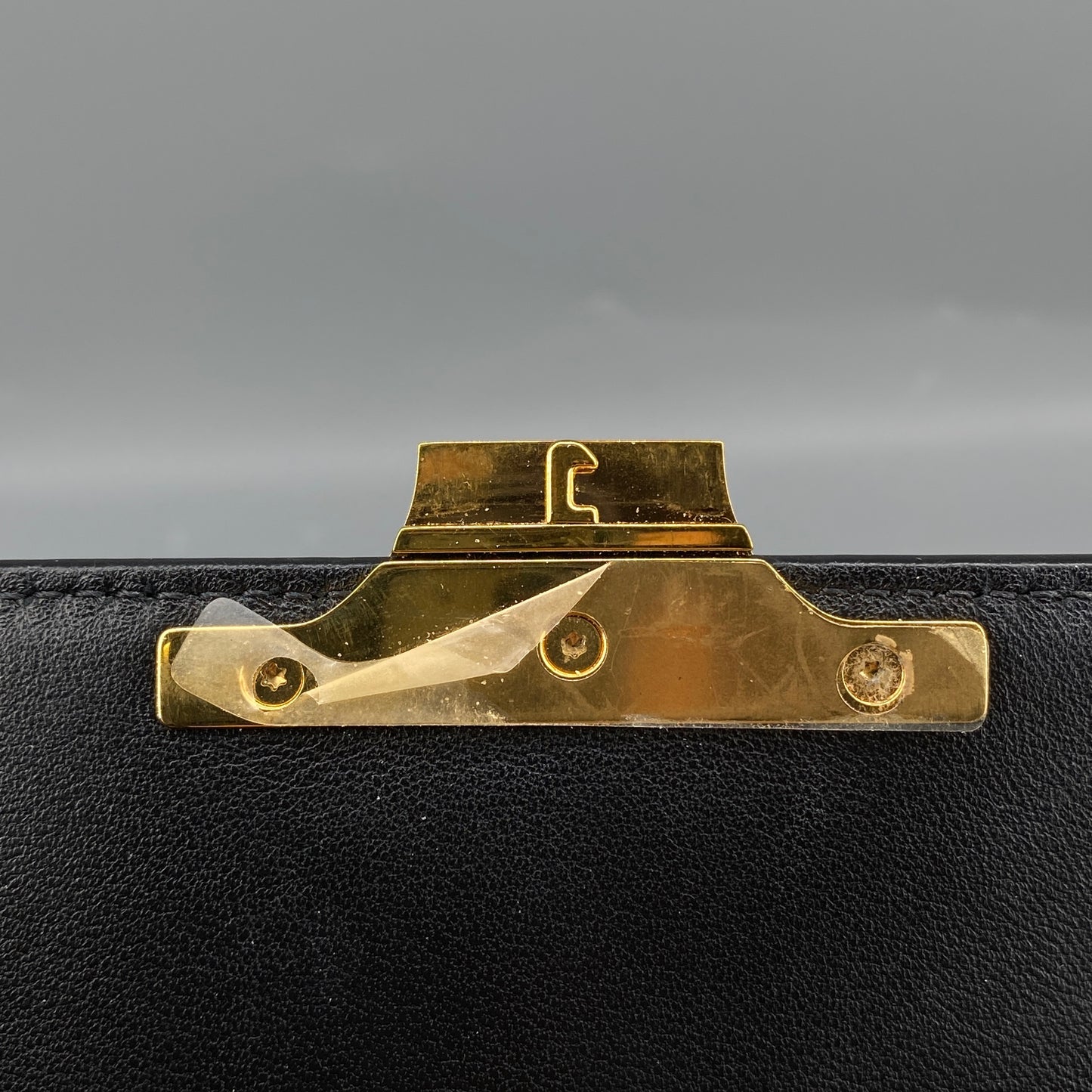 Celine Black Triomphe Shoulder Bag