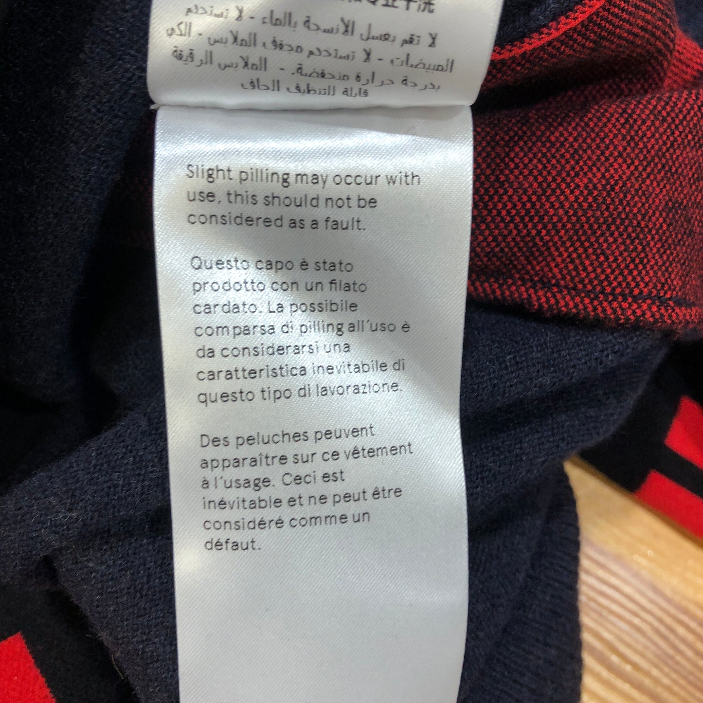 Stella McCartney Knit Sweater Size 40 Navy Blue/Red