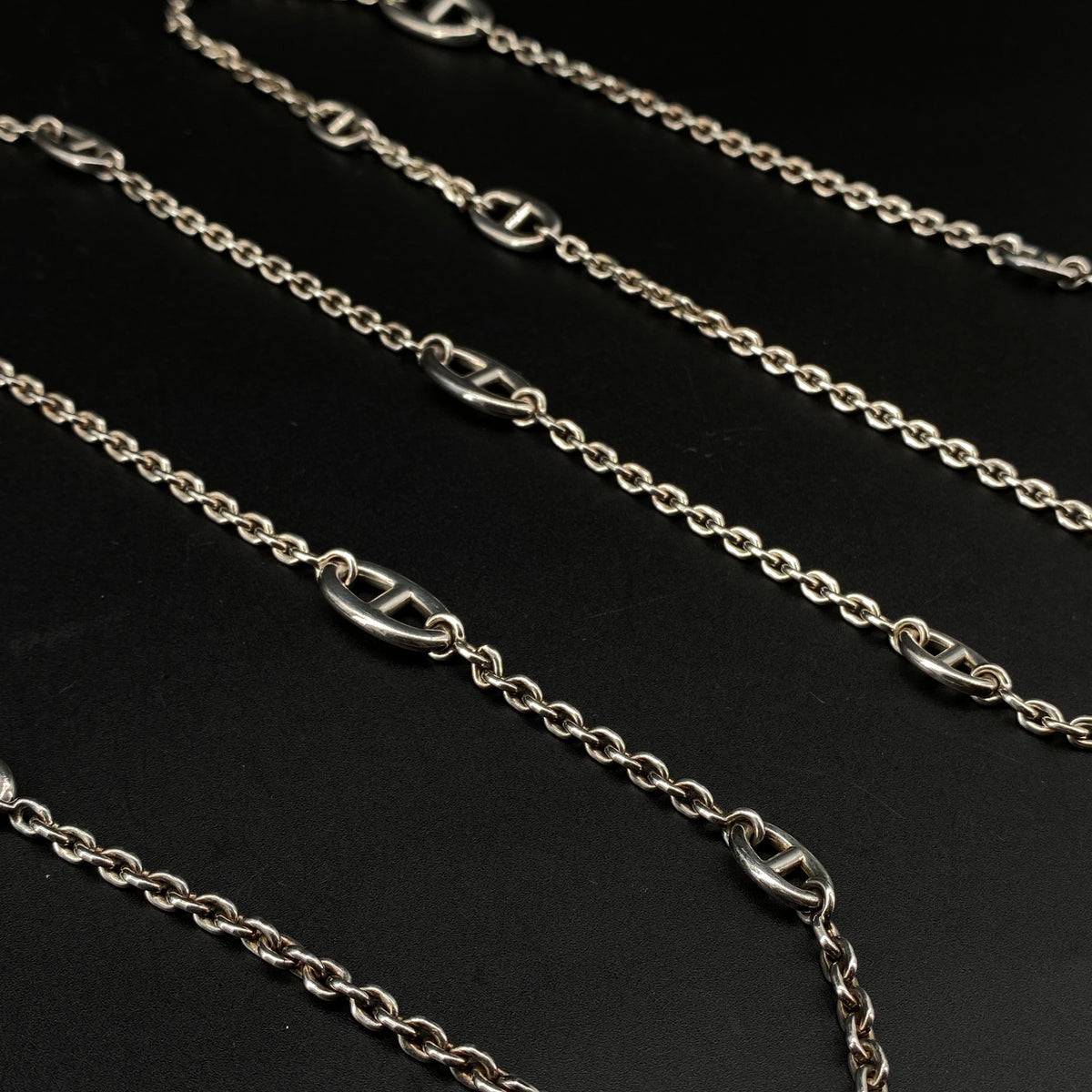 Hermes 925 Silver Chaine Farandole Necklace