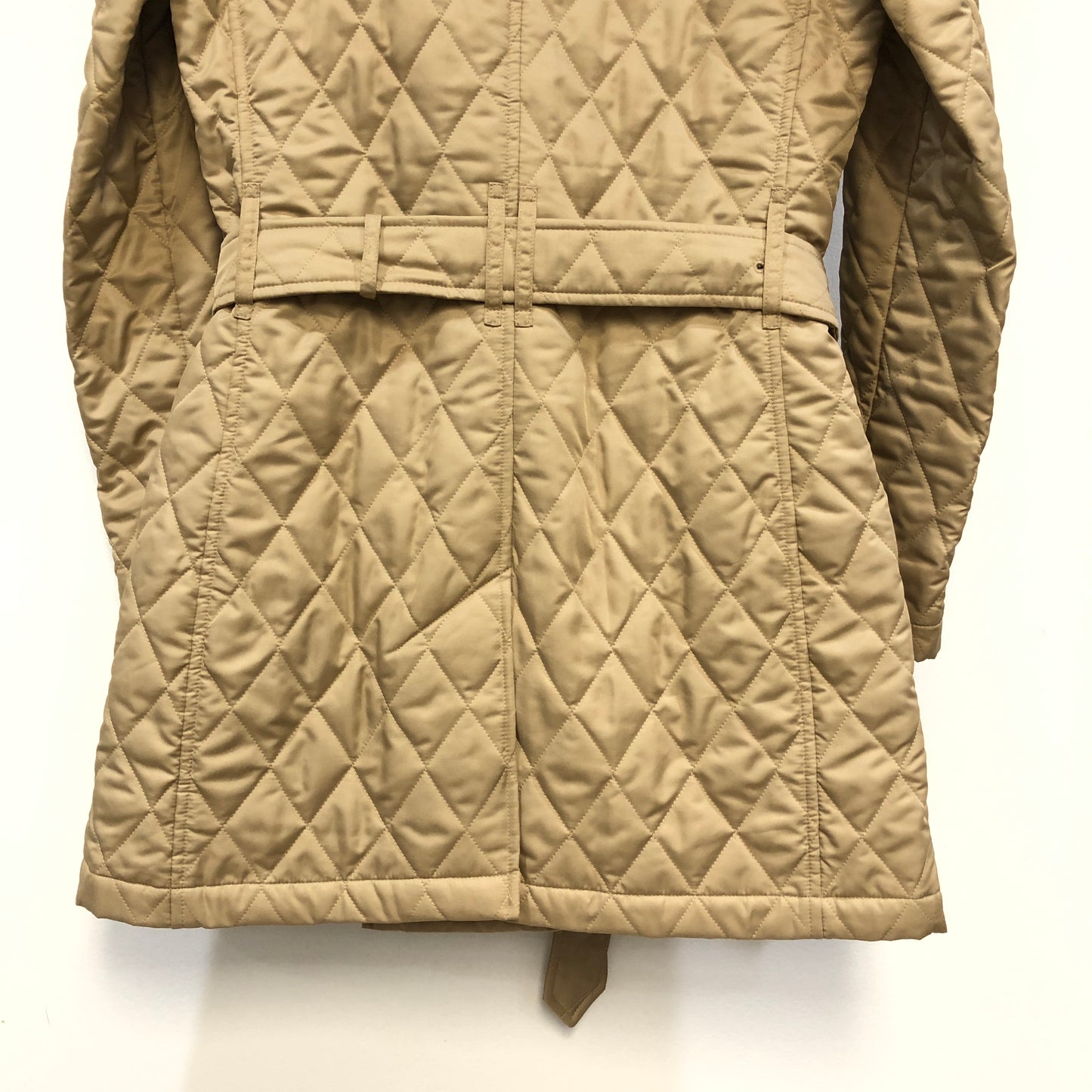 Burberry Beige Quilted Trench Coat Size 4
