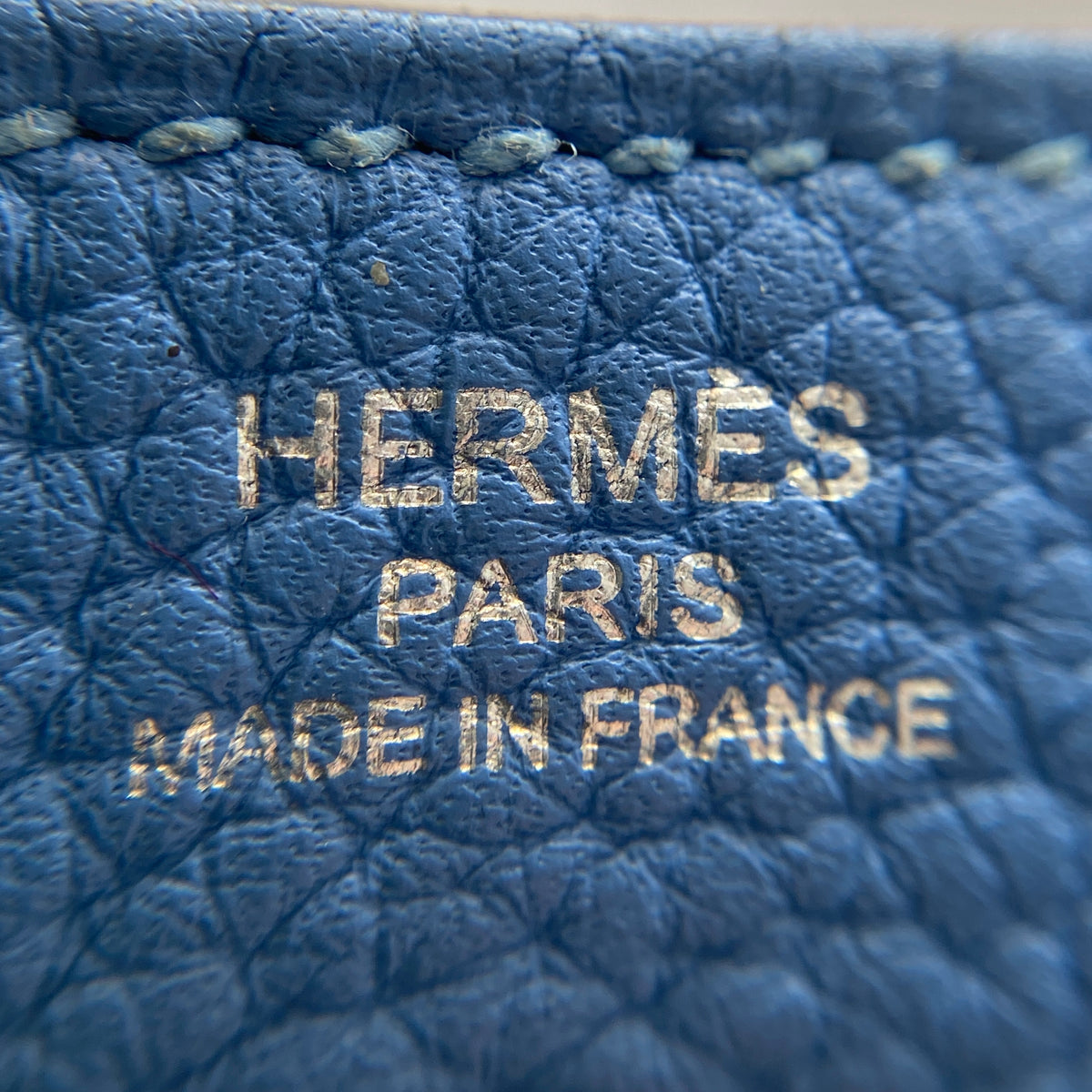 Hermes 2015 Lindy 27 Blue Shoulder Handbag