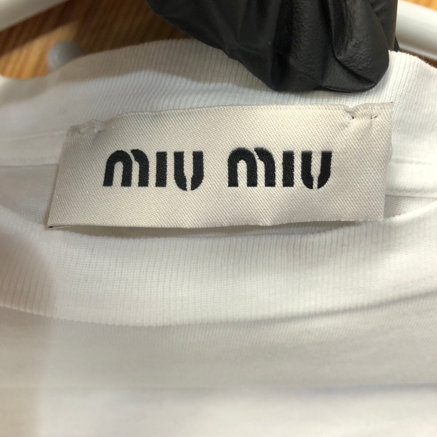 Miu Miu Long Sleeve T-Shirt White Size M