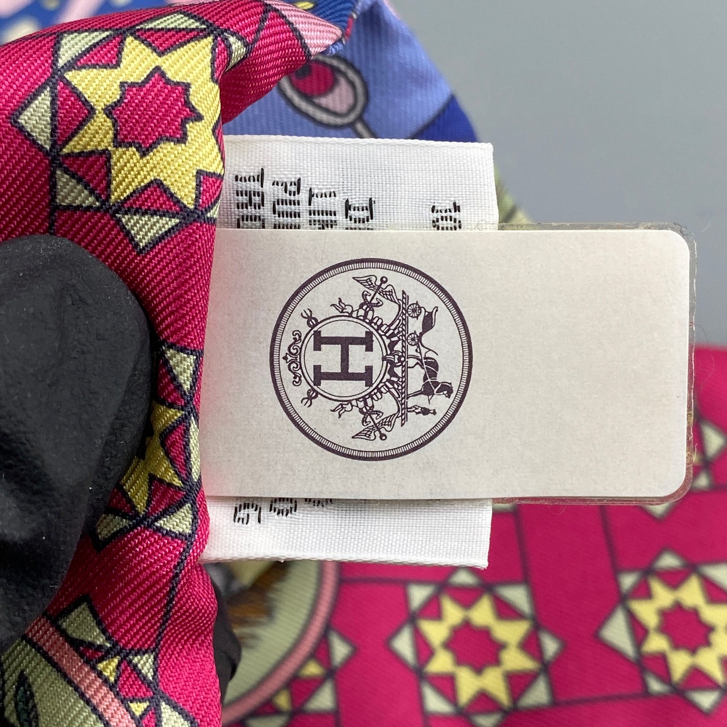 Hermes Multi‑Color Twilly Silk Scarf