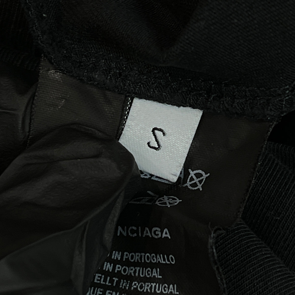 Balenciaga Black Oversized T-Shirt Dress Small Logo Size S
