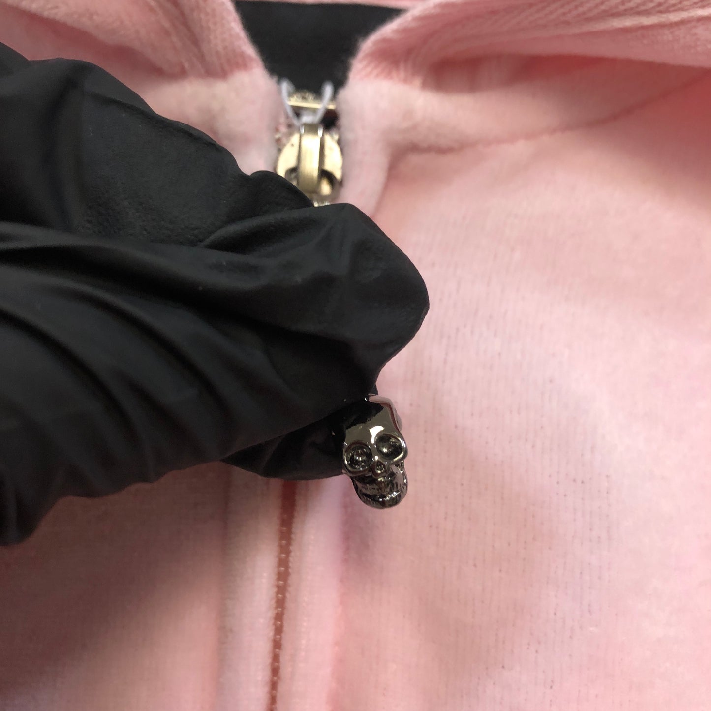 Philipp Plein Pink Rhinestone Skull Tracksuit Set Size L