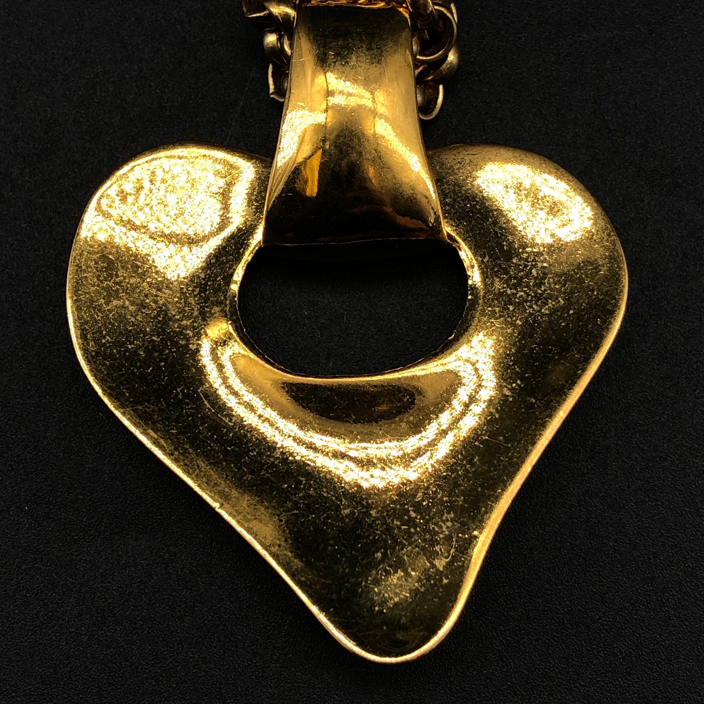 Chanel Vintage Heart Pendant Necklace