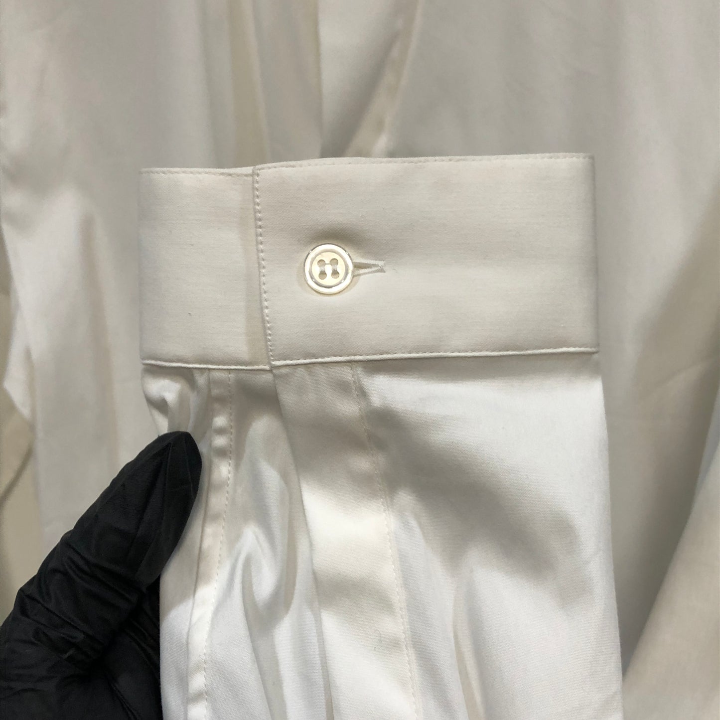 Dior White Cotton Shirt Size 40 Wit Tage