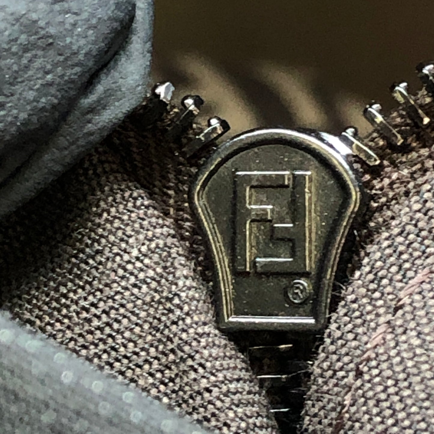 Fendi Zucca Shoulder Bag Brown