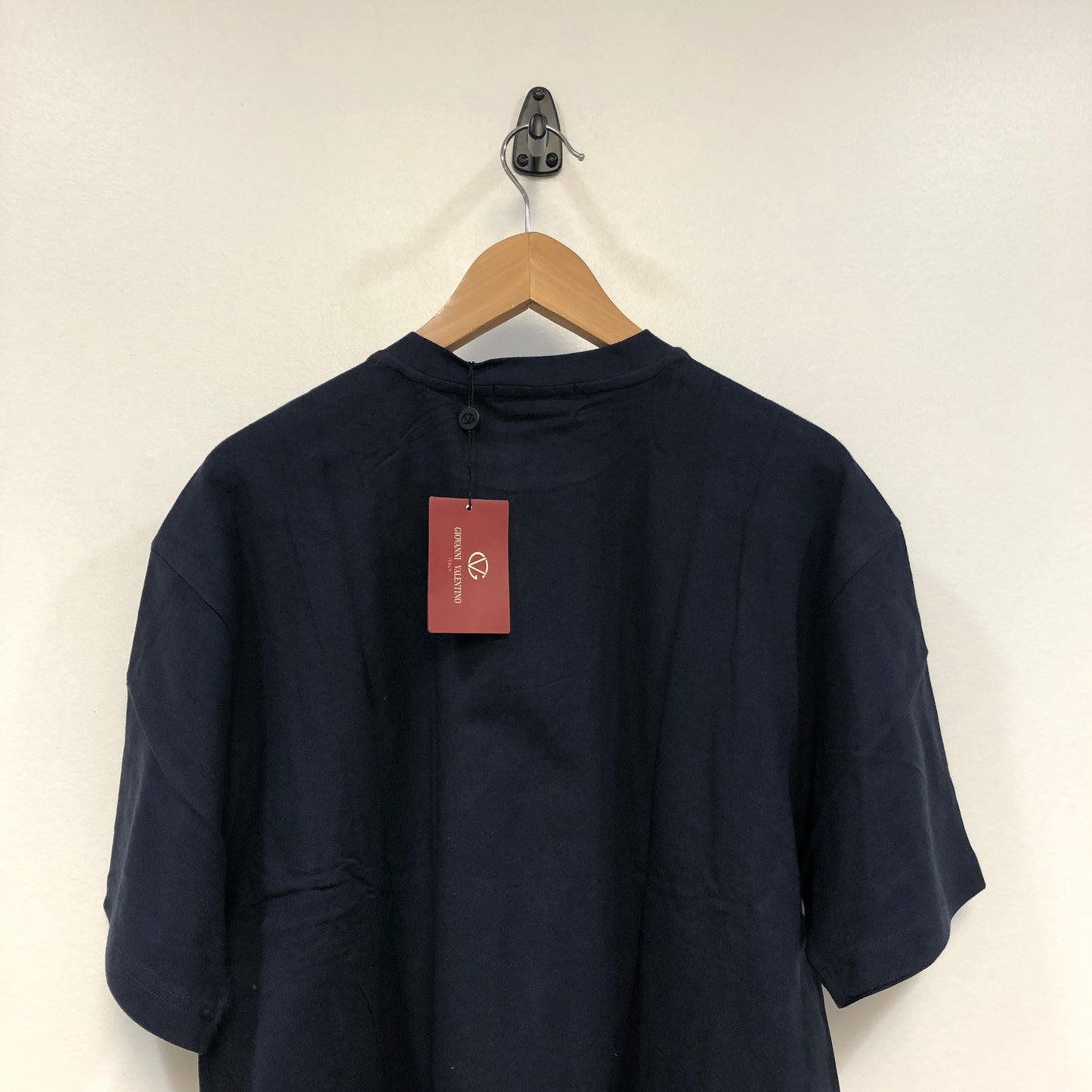 Giovanni Valentino Navy Blue Crew Neck Short Sleeve T-Shirt Size XXL