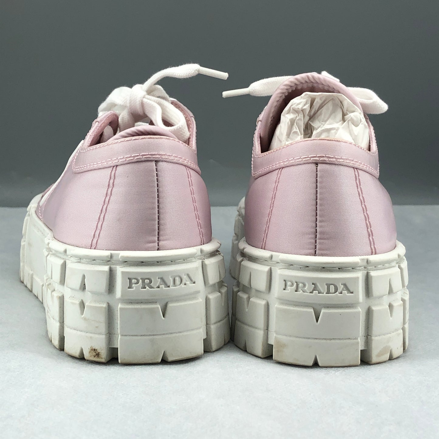 Prada women's Re-Nylon Platform Sneakers Pink Size 37.5