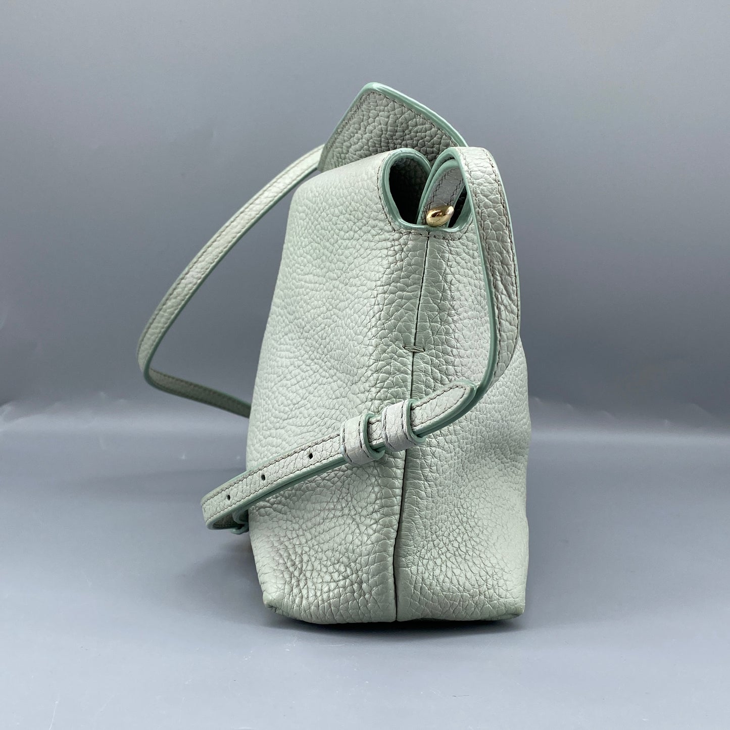 Burberry Mint Green Leather Shoulder Bag