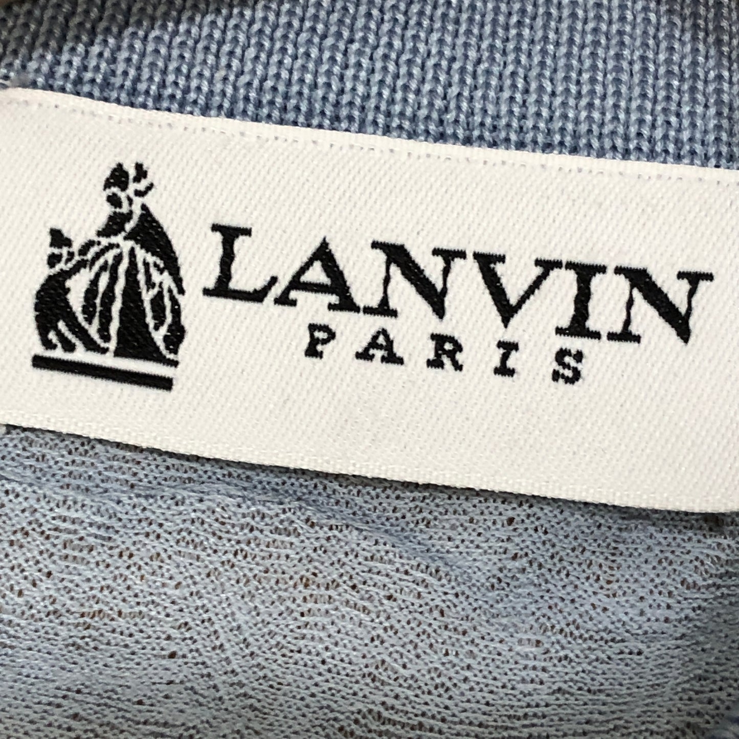 Lanvin Mist Blue Short Sleeve Polo Shirt Size XXL