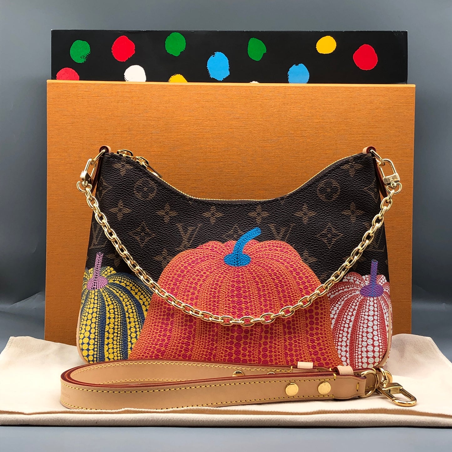 Louis Vuitton x Yayoi Kusama Monogram Pumpkin Boulogne MM Bag