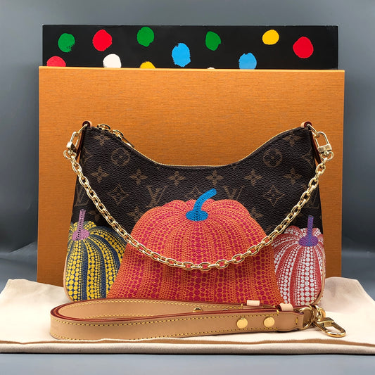 Louis Vuitton x Yayoi Kusama Monogram Pumpkin Boulogne MM Bag