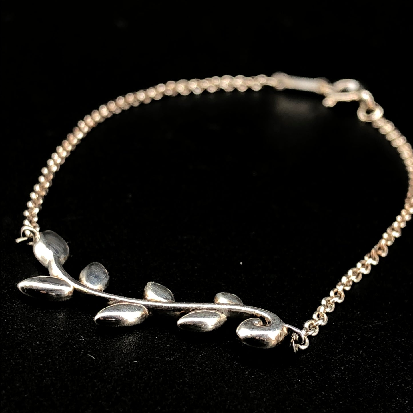 Tiffany & Co Olive Leaf Bracelet  925 Sterling Silver