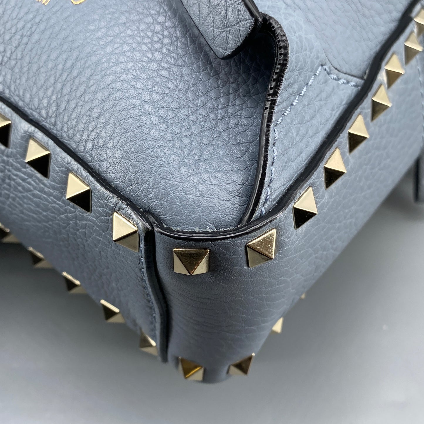 Valentino Slate Blue Rockstud Backpack
