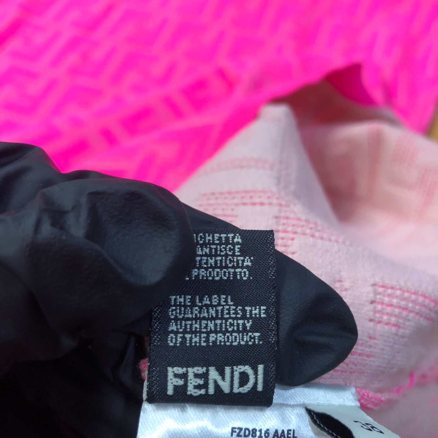Fendi Long Sleeve Knit Dress Pink Size 38