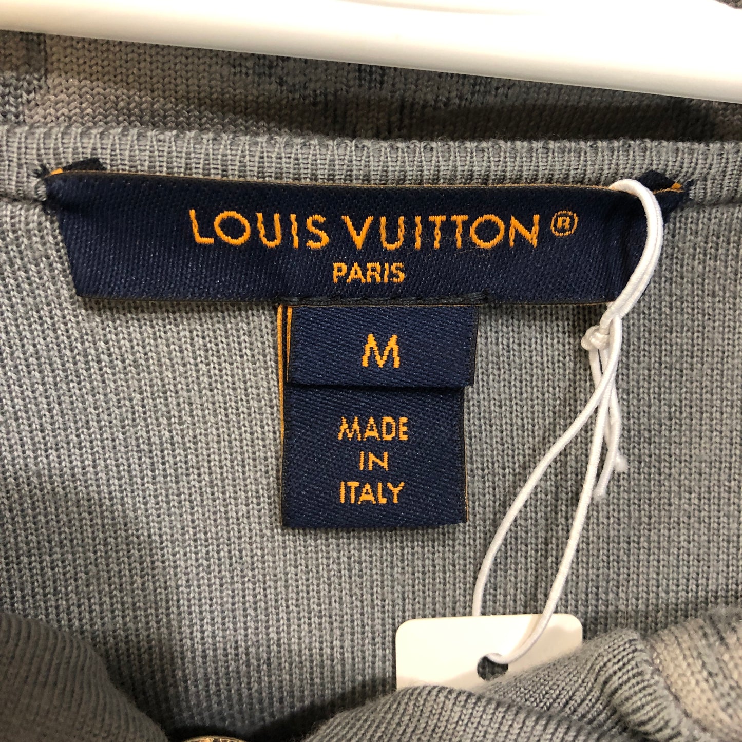 Louis Vuitton Monogram Zip-Up Hoodie Size M Grey