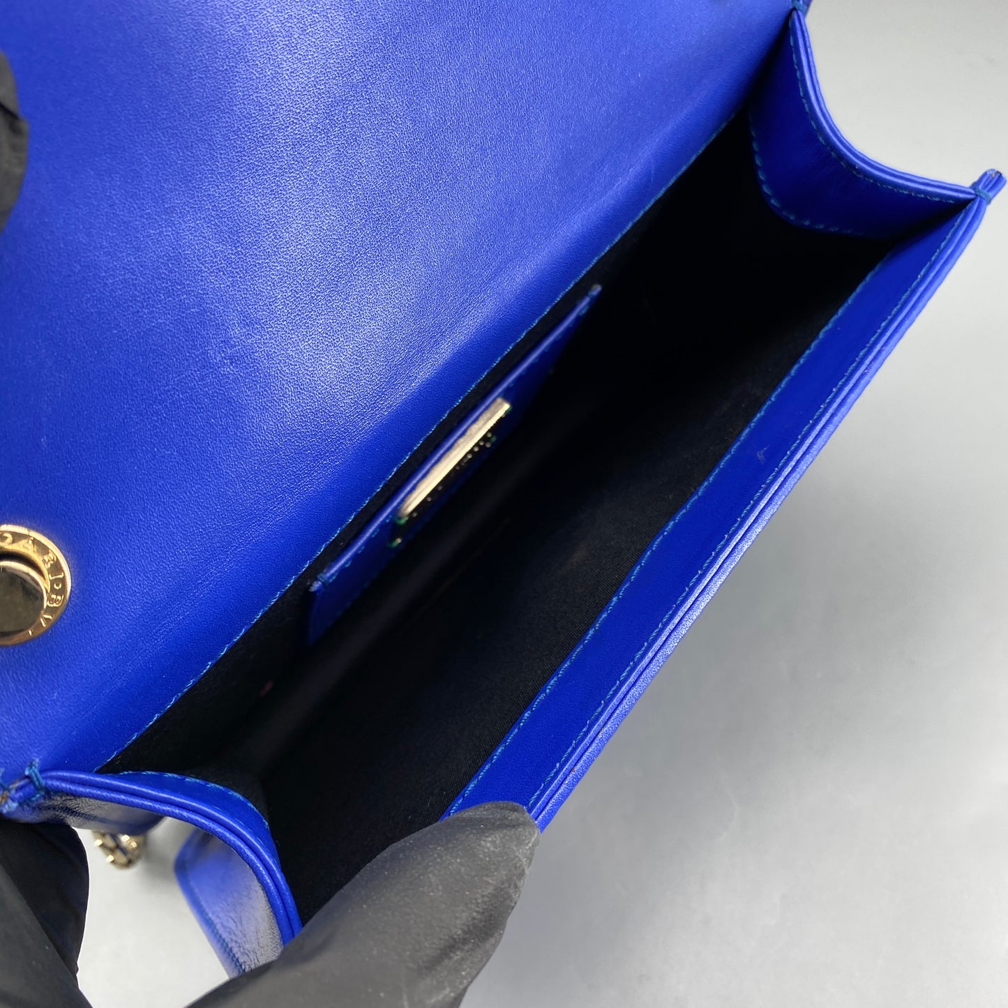 Bvlgari Royal Blue Serpenti Forever Flap Crossbody Bag
