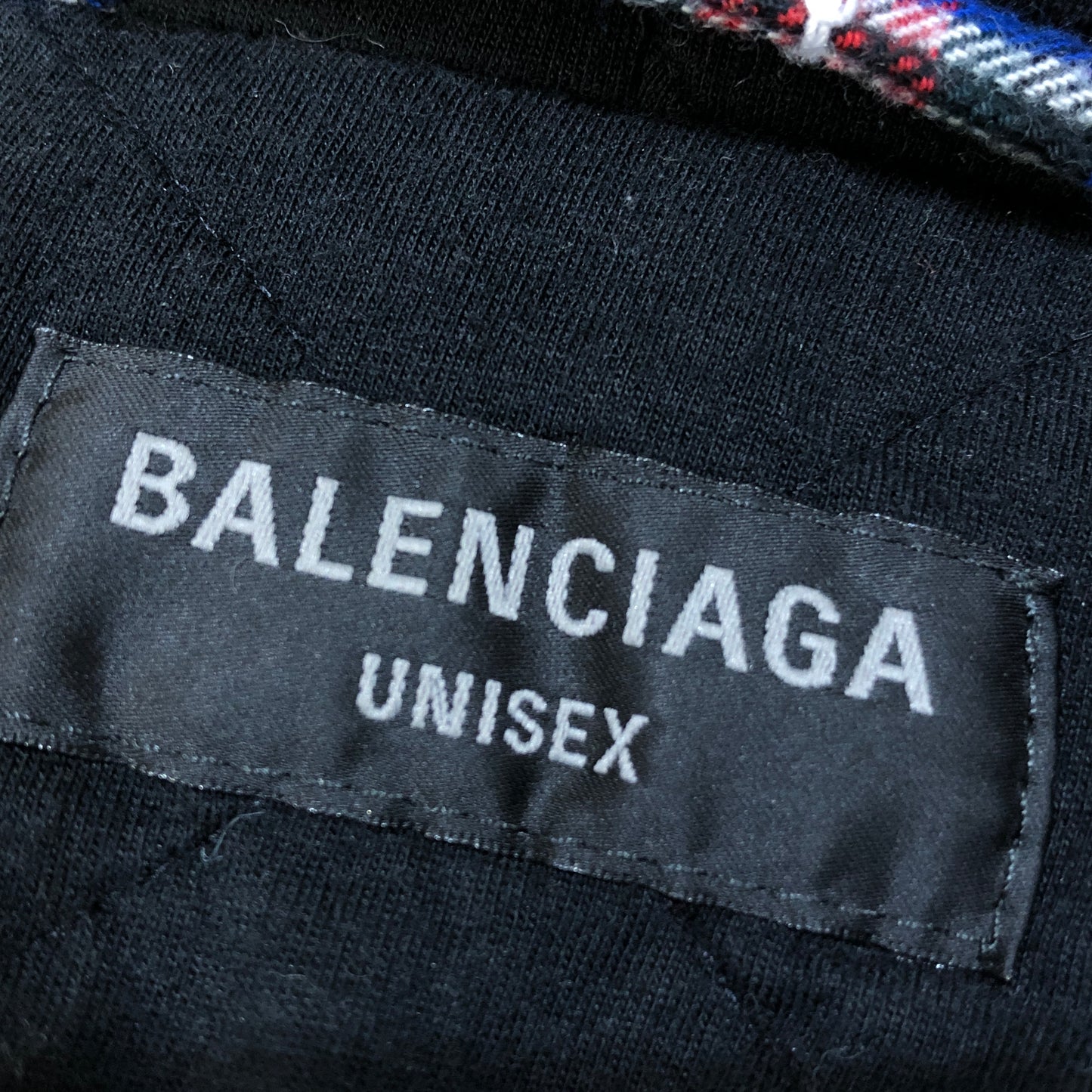 Balenciaga Multi-Color Plaid Hooded Overshirt Size XS