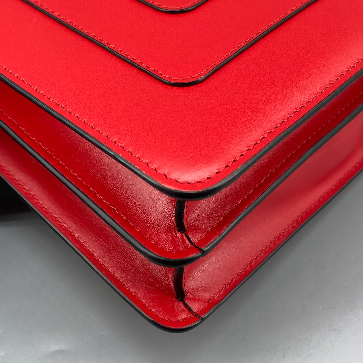 Bvlgari Serpenti Forever Shoulder Bag Red Leather