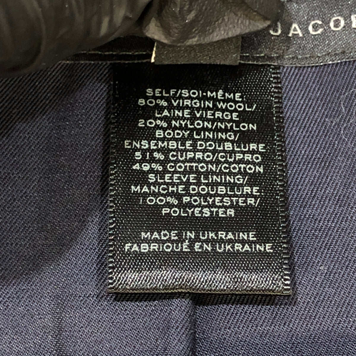 Marc Jacobs Multi‑Color Colorblock Double Breasted Jacket Size 4