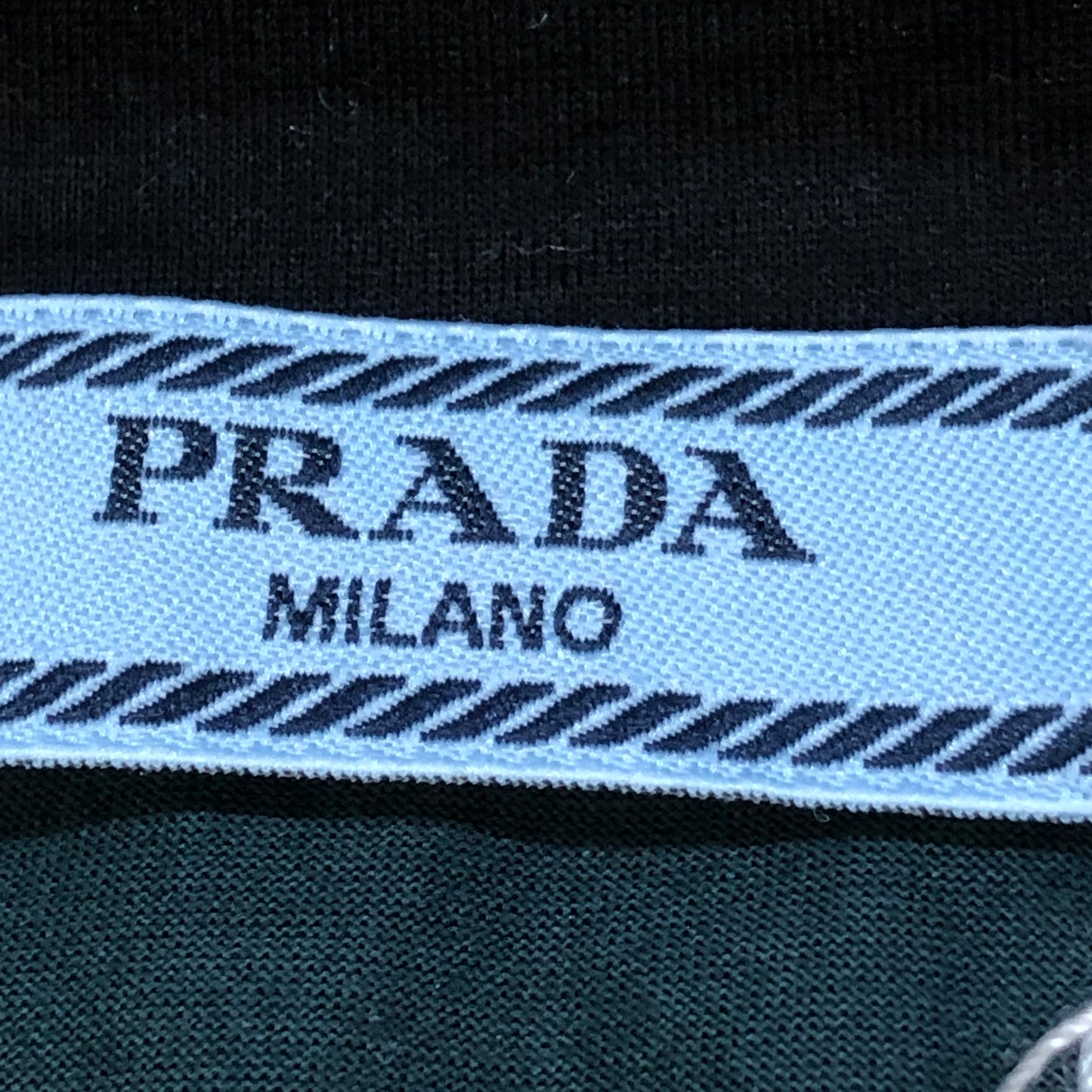 Prada Deep Teal V-neck Short Sleeve T-shirt Size M