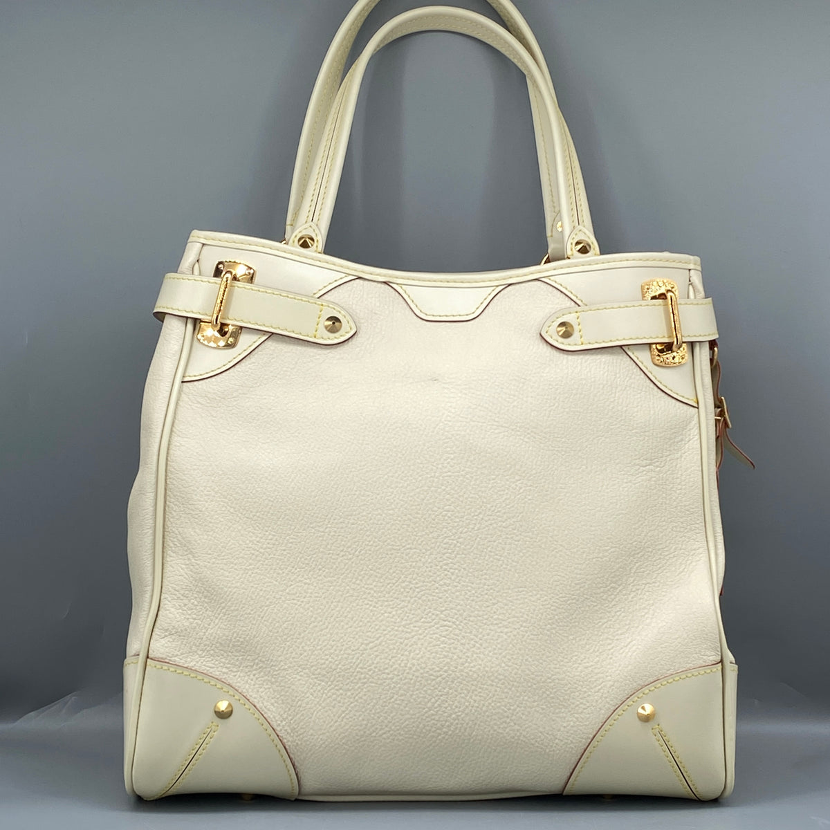 Louis Vuitton Cream Suhali Leather Le Majestueux Tote Bag