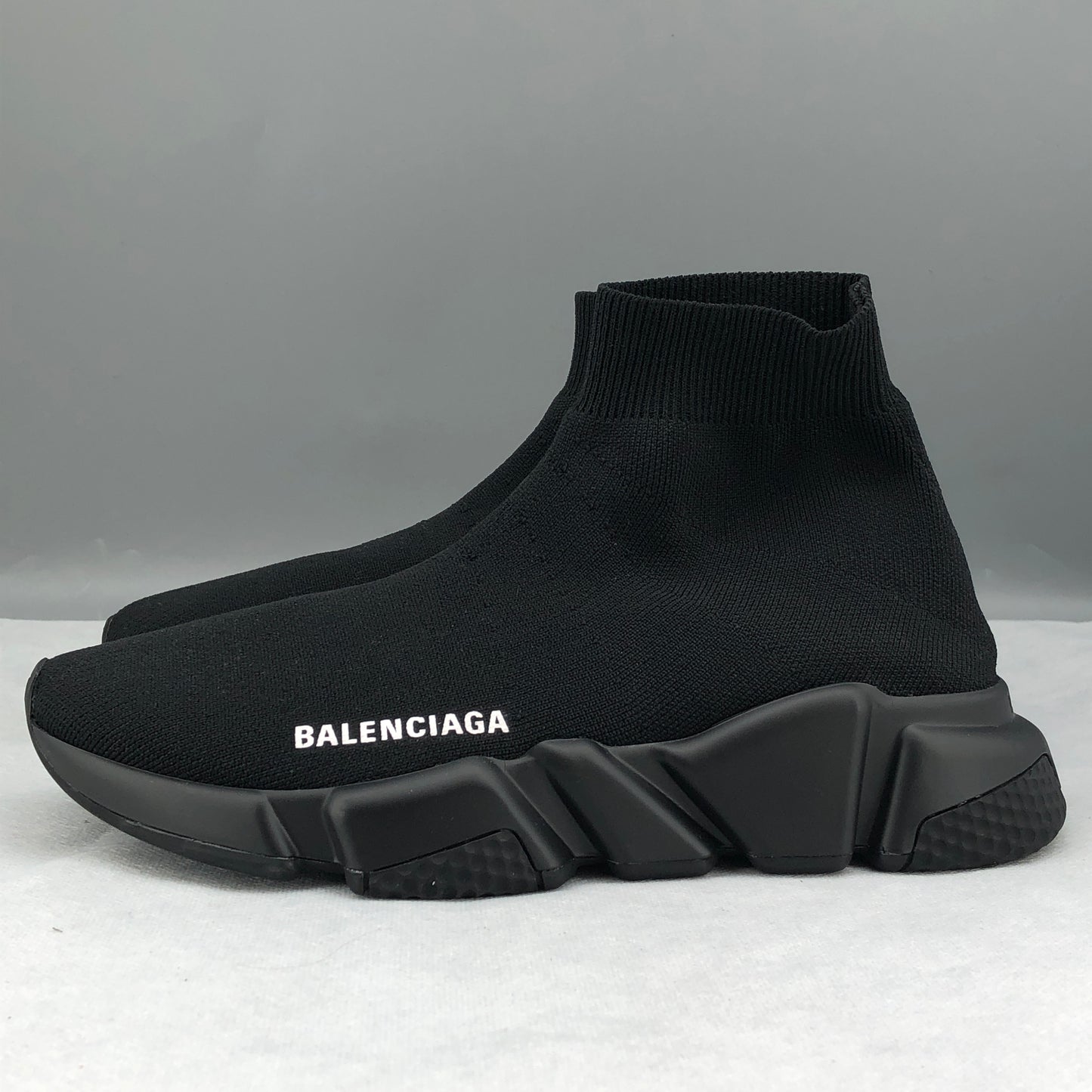 Balenciaga Women's Speed Knit Sock Sneakers Size 37 All Black