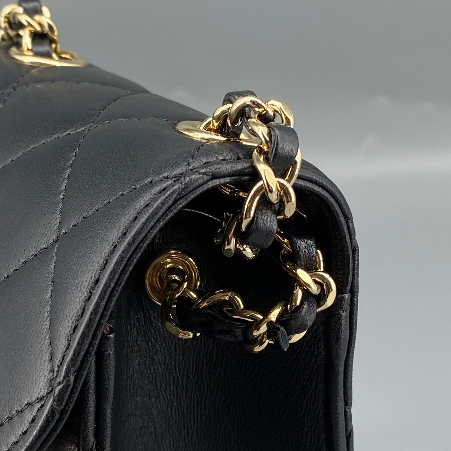 Chanel Black Quilted Lambskin Mini Phone Crossbody Bag