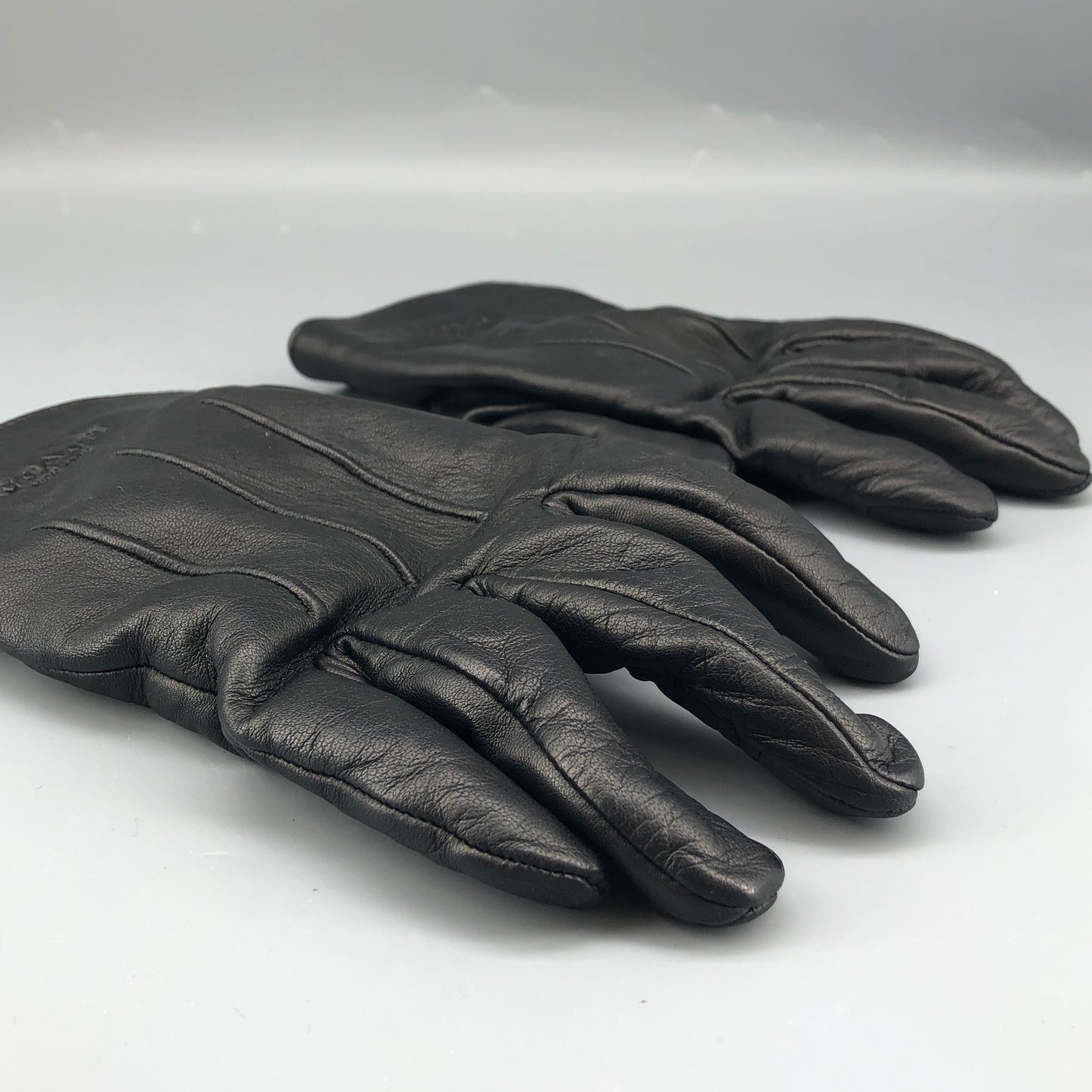 Coach Sheepskin Leather Gloves Size S Black