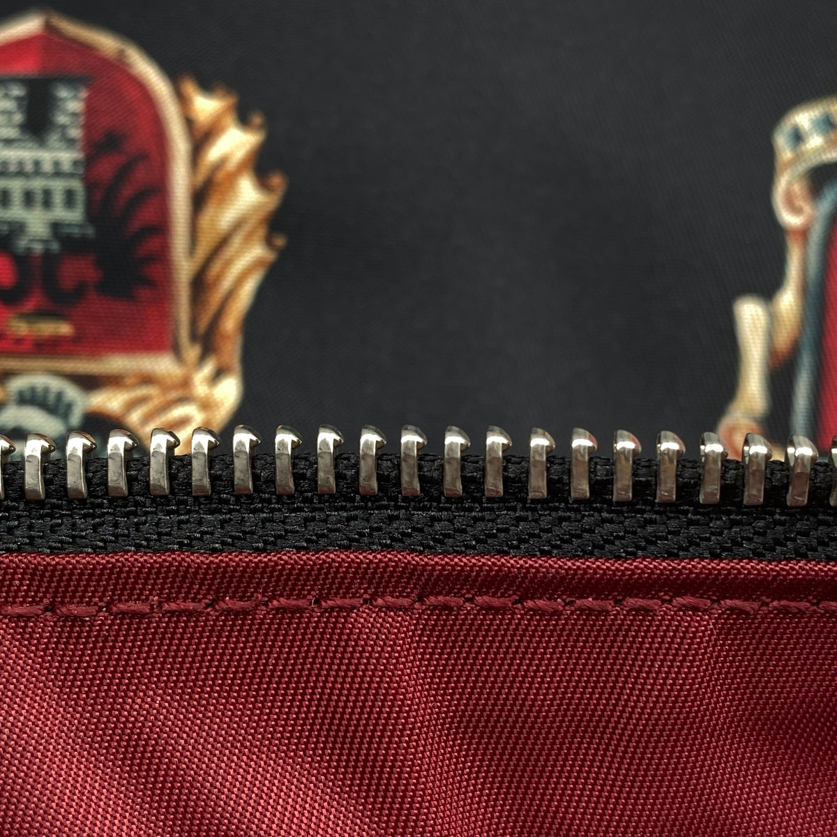 Dolce&Gabbana Black Heraldic Print Clutch Pouch