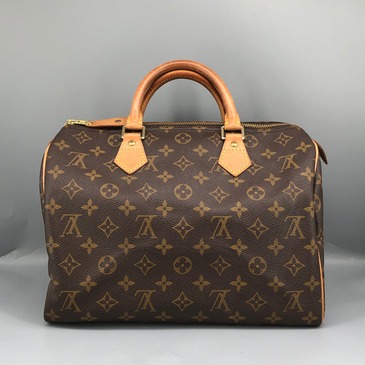 Louis Vuitton Speedy 30 Handbag Brown Monogram