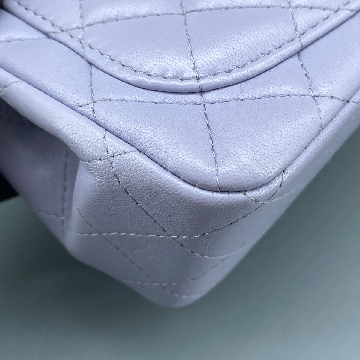 Chanel Classic Quilted Flap Mini Bag Lavendar Lambskin Leather