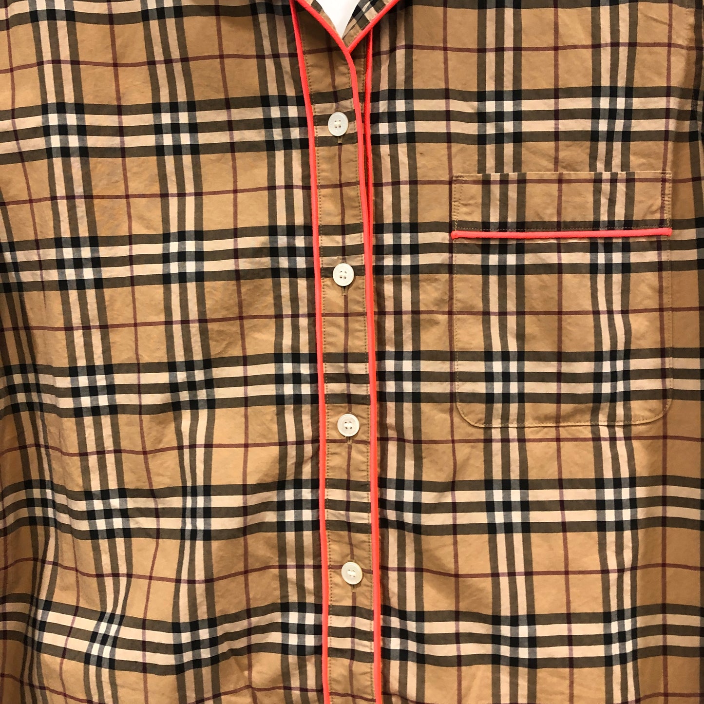 Burberry Nova Check Button-Up Shirt Size US 8