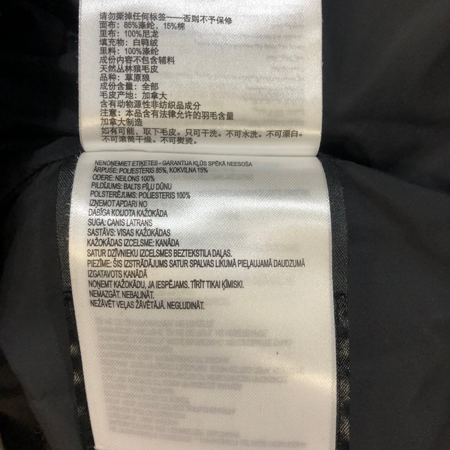 Canada Goose Long Down Parka Coat Size 2XS Black