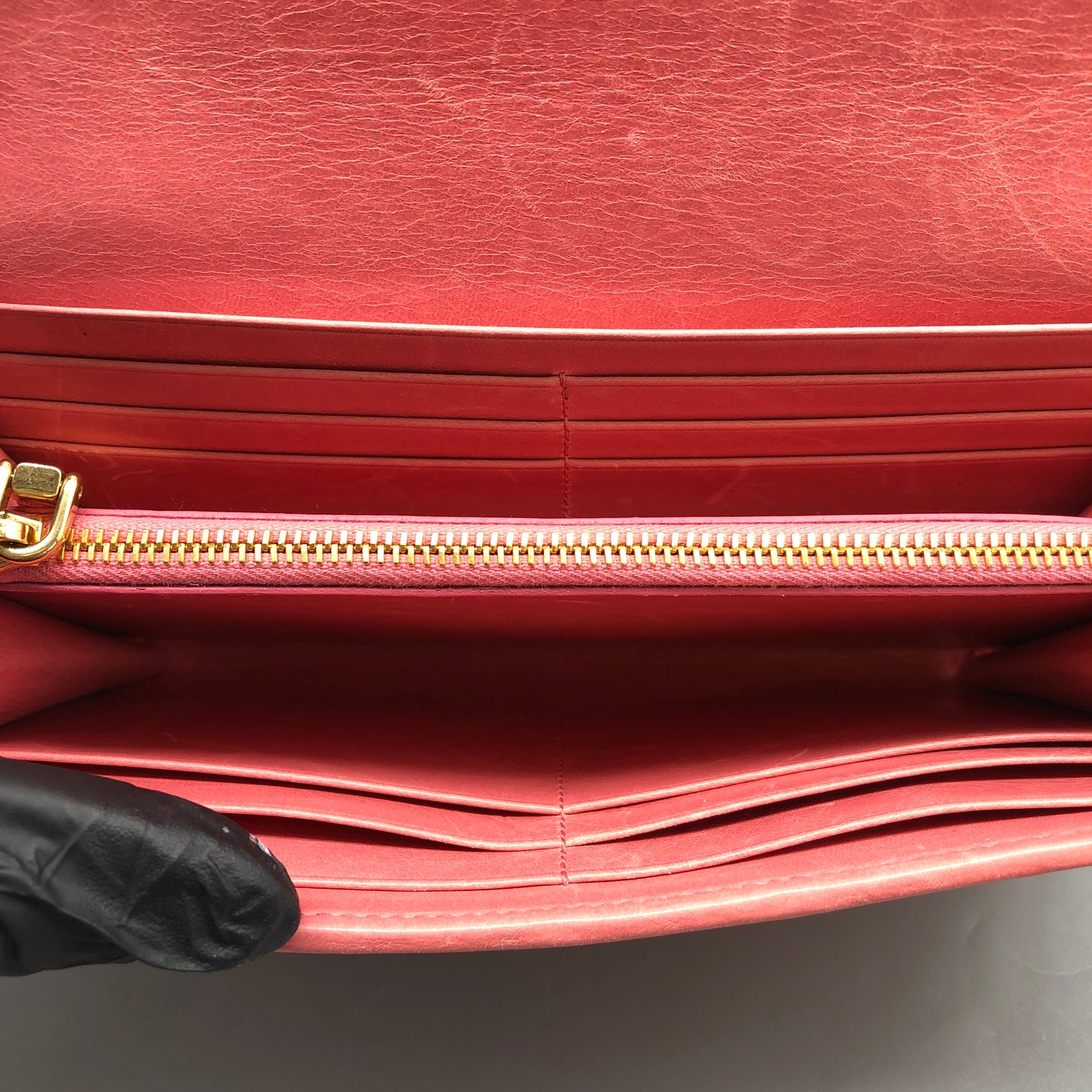 Miu Miu Pink Quilted Leather Chain Wallet / Crossbody Bag