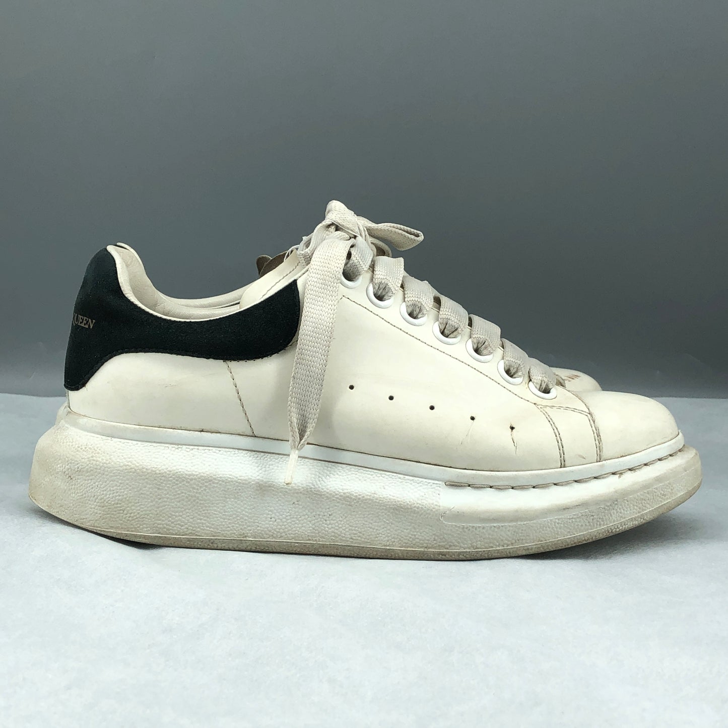Alexander McQueen Oversized Sneakers Size 36.5 Black/White
