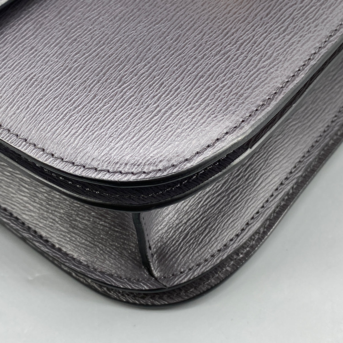 Celine Medium Liege Calfskin Classic Box Bag Deep Grey