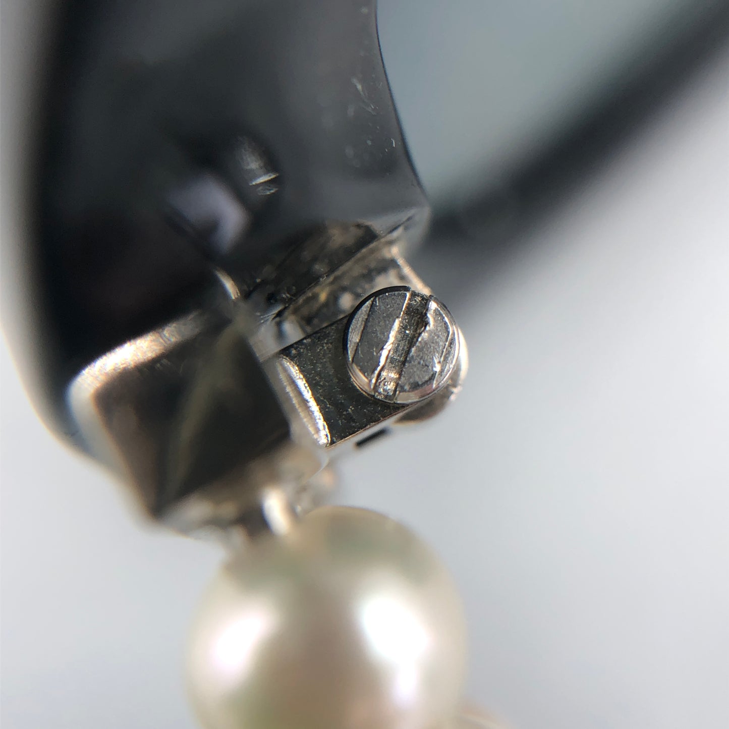 Chanel Round Pearl Detail Sunglasses Black