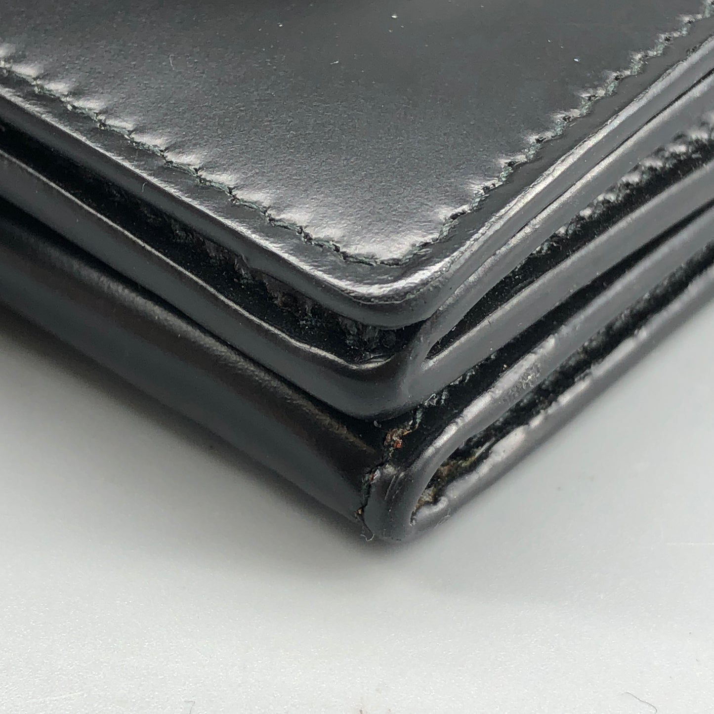 Balenciaga Black Smooth Leather Short Wallet