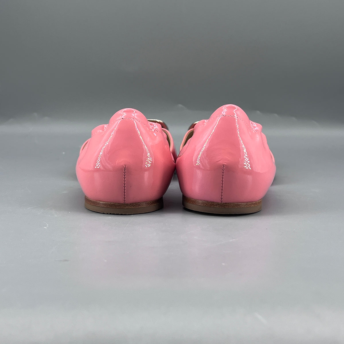 Roger Vivier Candy Pink Patent Leather Ballet Flats size 37