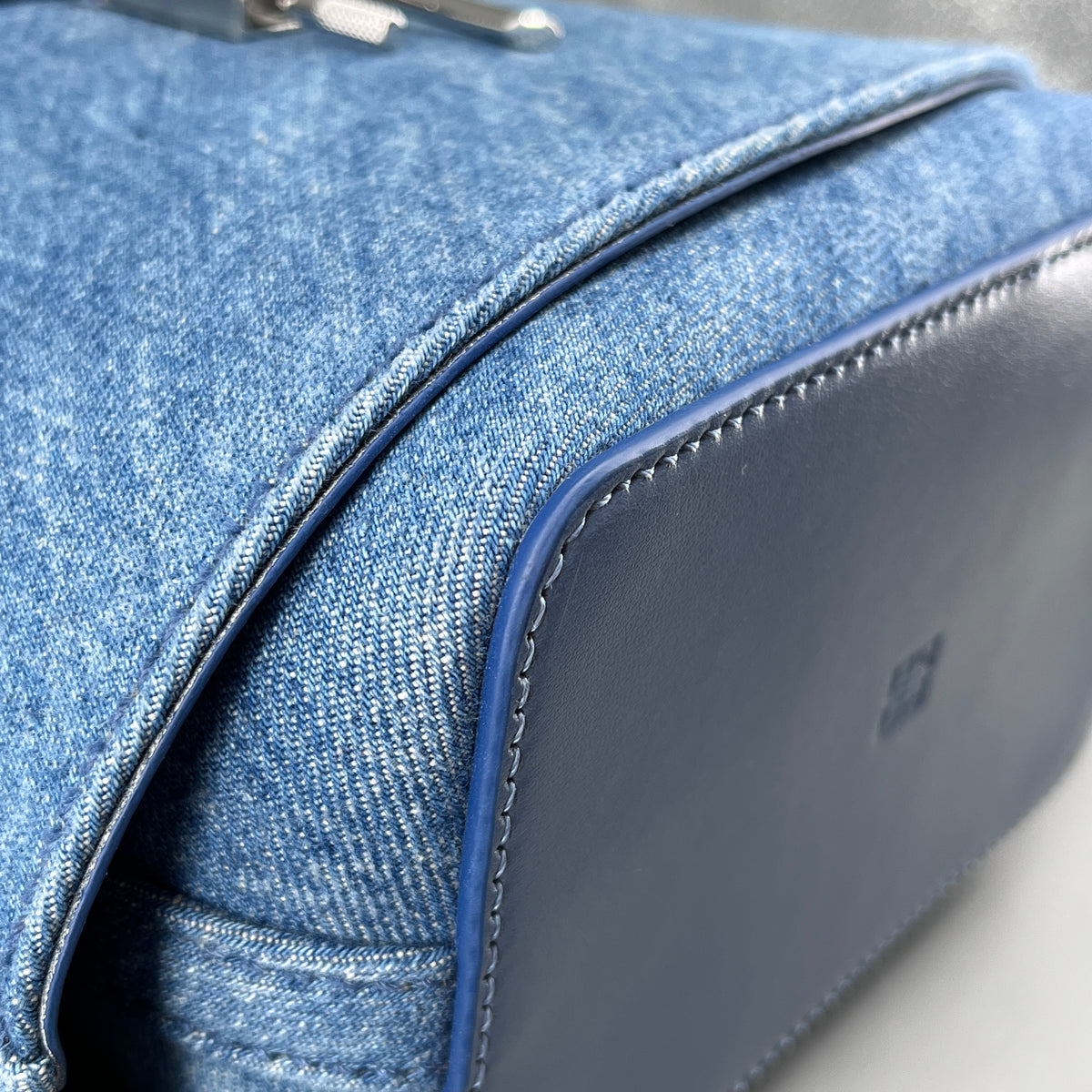 Givenchy Blue Denim Mini Bucket Shoulder Bag
