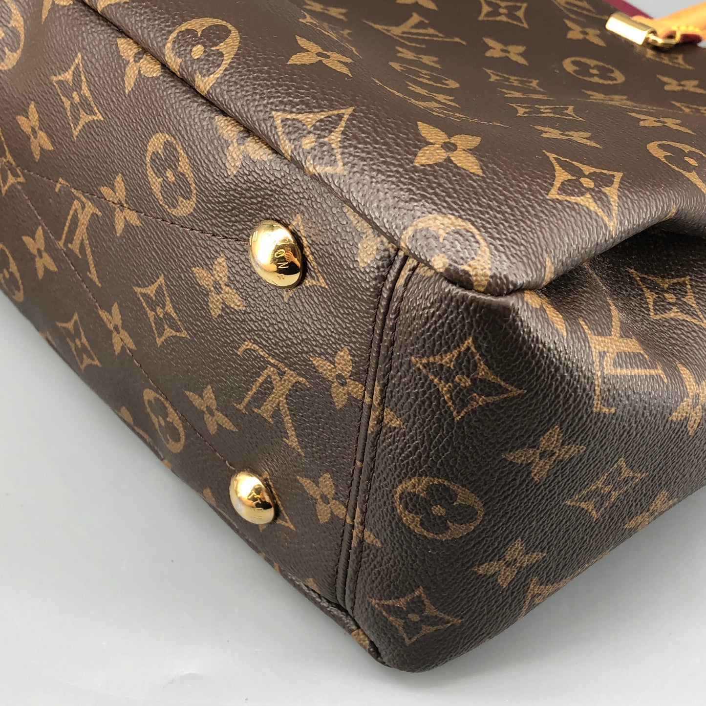 Louis Vuitton Monogram Pallas MM Handbag Brown