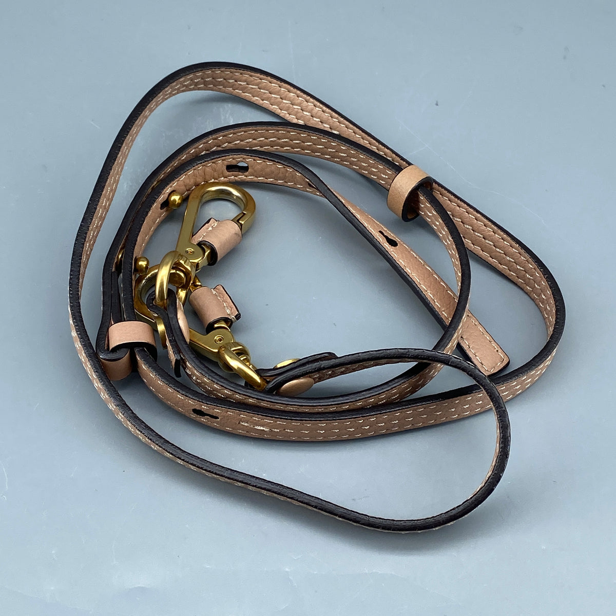 Chloe Nile Ring Crossbody Bag Nude Leather