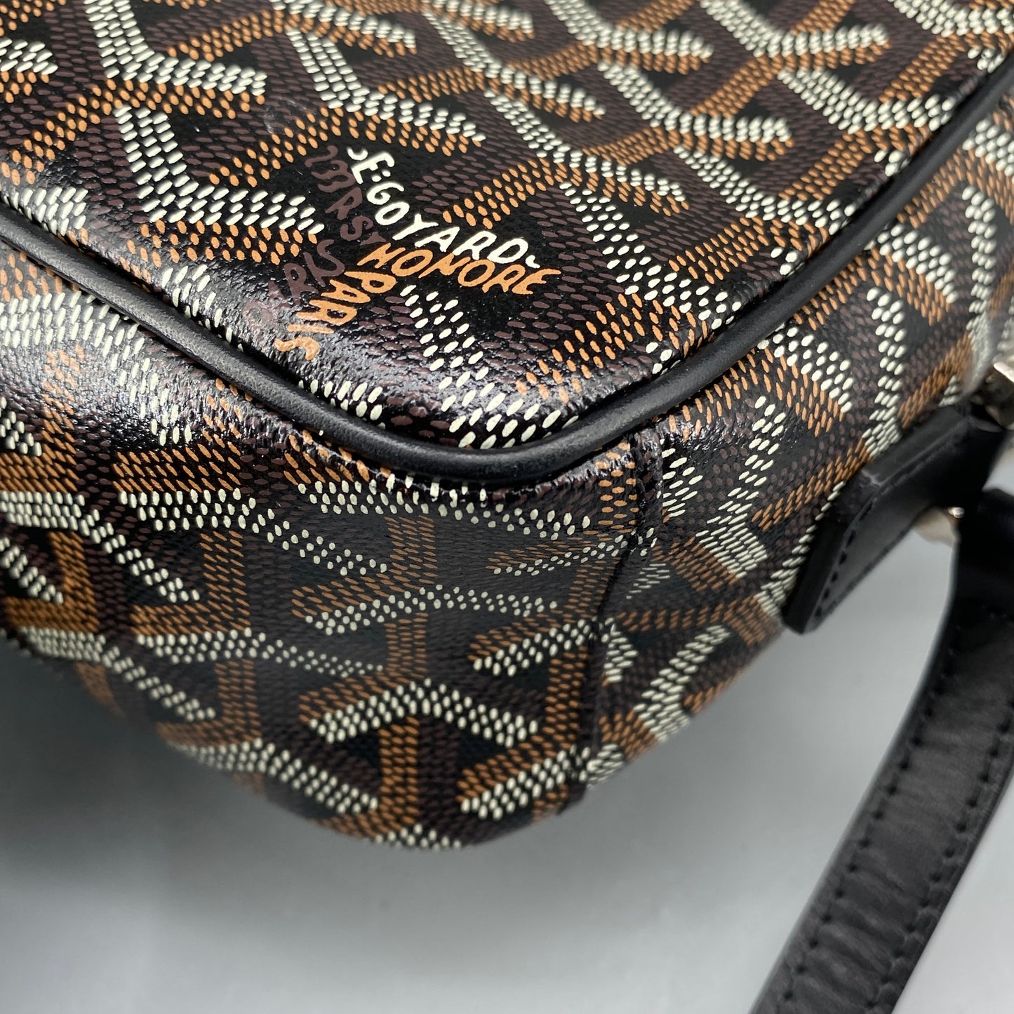 Goyard Cap Vert PM Black Monogram Crossbody Bag